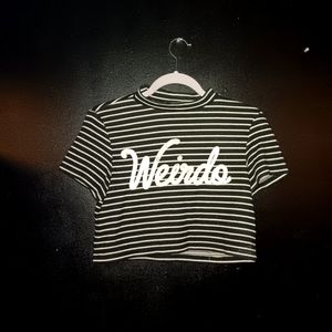 H&M WEIRDO CROPPED SHIRT
